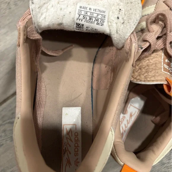 Adidas Super Sleek 72 Ash Pearl Gum Women's Size 7 - Picture 14 of 14